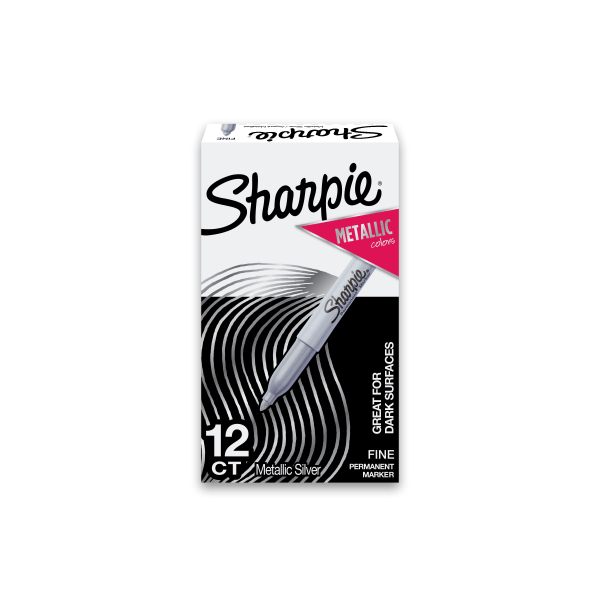 Sharpie Mini Permanent Markers Fine Point Gray Barrel Black Ink Canister Of  72 Markers - Office Depot