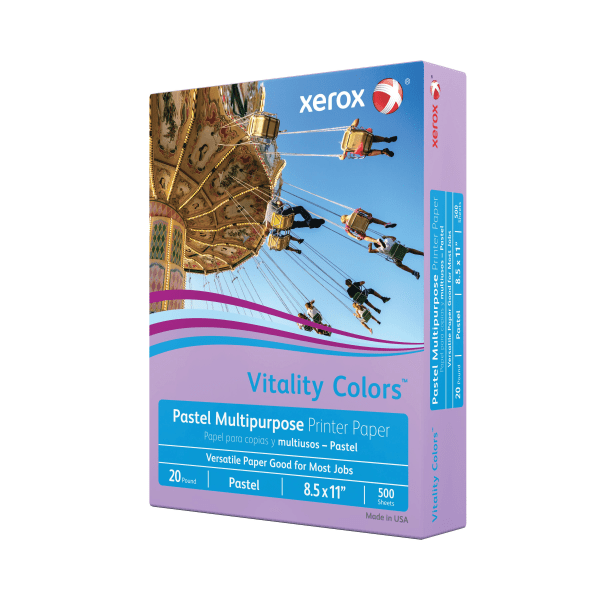 Xerox® Vitality Colors™ Color MultiUse Printer & Copy Paper, Lilac