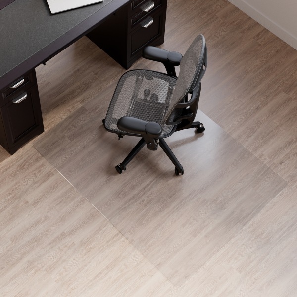 Deflecto Chair Mat For Medium Pile Carpet Rectangular 36 W x 48 D Black -  Office Depot
