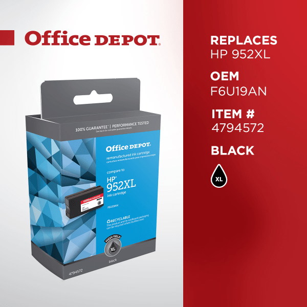 Office Depot® Brand Remanufactured High-Yield Black Ink Cartridge - Zerbee