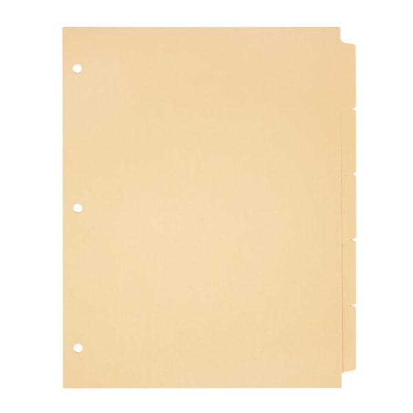 Plain Dividers With Write-On Tabs 486256