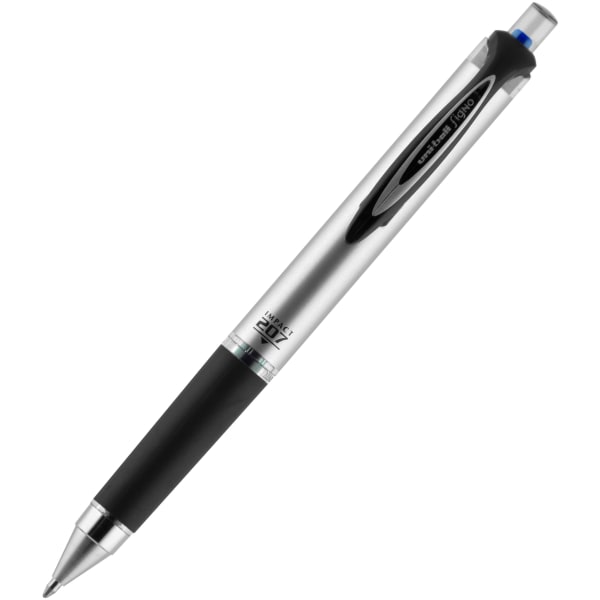 Uni-Ball Signo 207 Retractable Gel Pen Blue Ink 0.7mm Dozen
