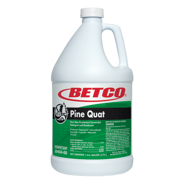 Betco&reg; Pine Quat Floor Disinfectant &amp; Deodorizer, 1 Gallon Bottle, Case Of 4 491590