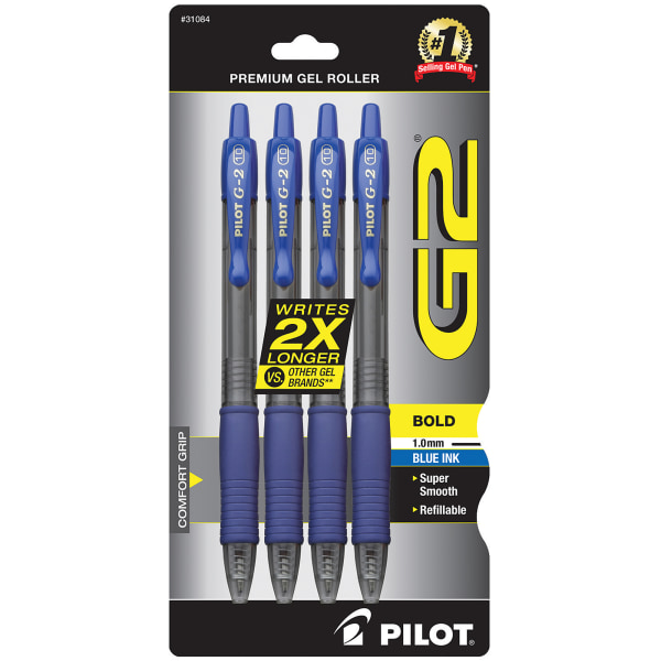 Pilot G2 Gel Ink Refill, Blue - 2 pack