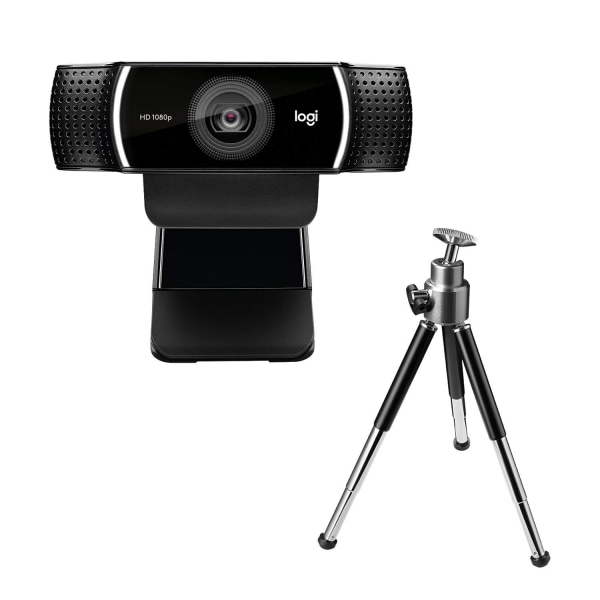 Logitech C922 Webcam - 2 Megapixel - 60 fps - USB 2.0 - 1920 x 1080 Video - Auto-focus - Microphone - Computer, Smartphone LOG960001087