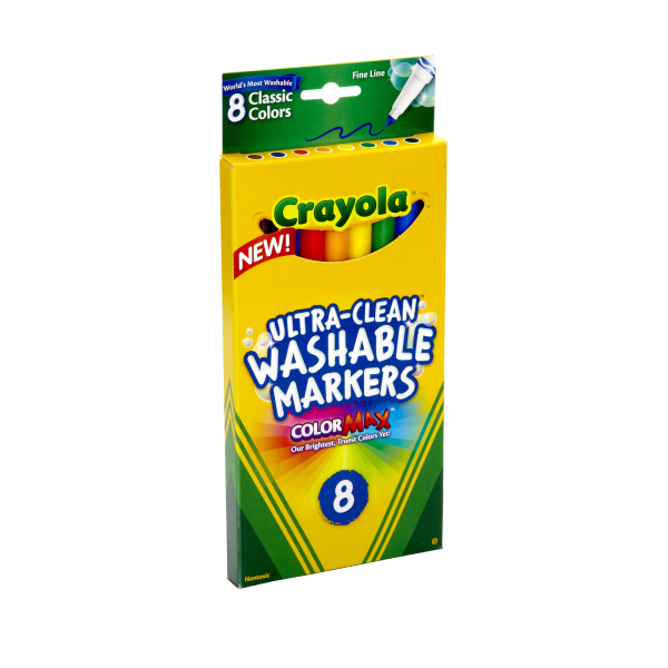 Crayola Super Tips 10 color Washable Markers Assorted 10 Set - Office Depot