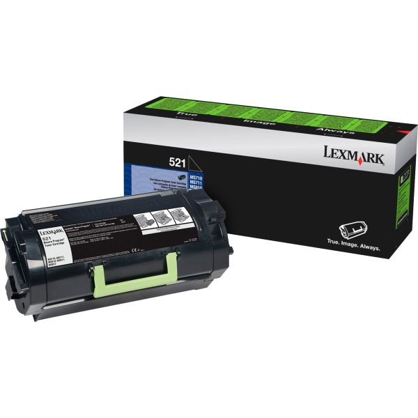 Lexmark&trade; 521 Return Program Black Toner Cartridge LEX52D1000