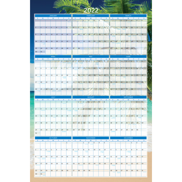 Reversible Erasable Wall Calendar 5067906