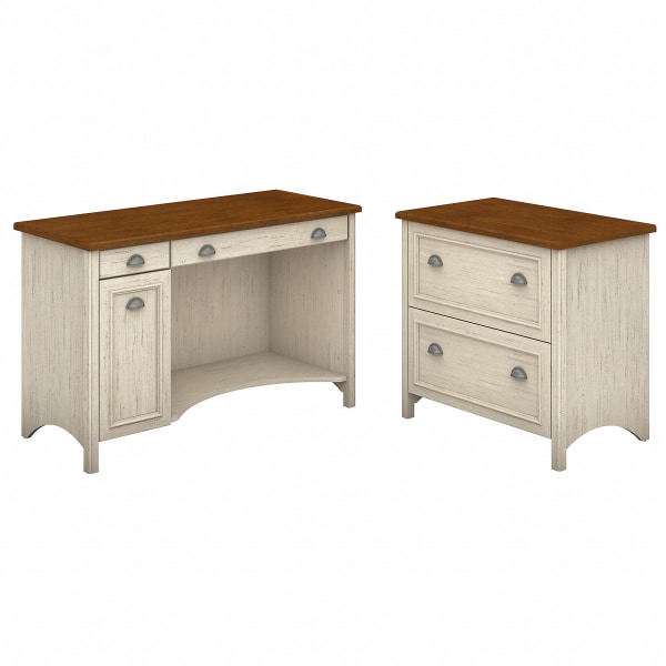 Bush Furniture Fairview Computer Desk With 2 Drawer Lateral File Cabinet 5074025