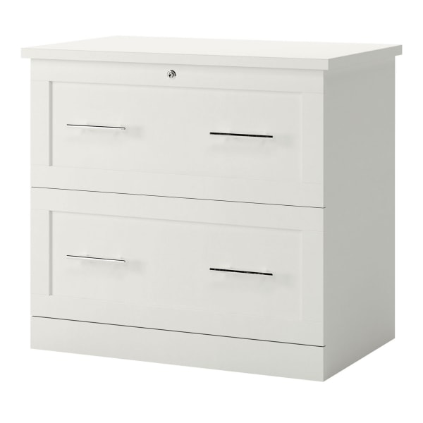 HON 20 D Lateral 5 Drawer File Cabinet With Lock Light Gray - Office Depot