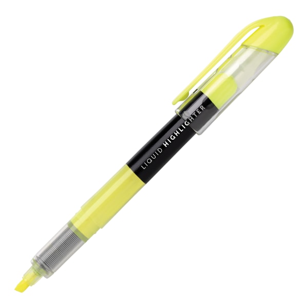 Liquid Ink Highlighters With Chisel Tips, Assorted Colors, Pack Of 12 Zerbee