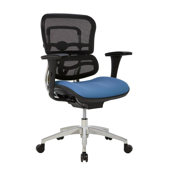 WorkPro&reg; 12000 Series Ergonomic Mesh/Premium Fabric Mid-Back Chair 5120903