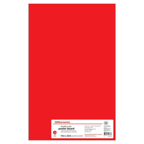 Office Depot&reg; Brand Dual Color Poster Board 515950