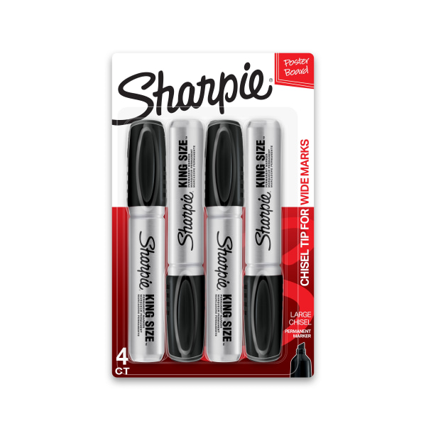 Sharpie King Size Permanent Marker, Black 1 ea (Pack of 12)