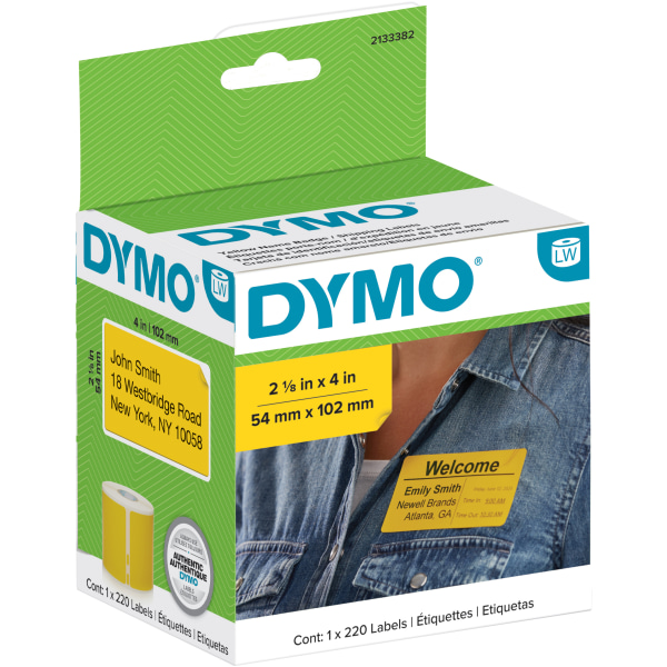 Étiquette adhésive expédition/badge papier blanc LabelWriter - Dymo 