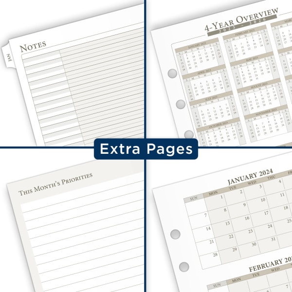 Day Timer One Page Per Day Wirebound Planner Refills, 3 1/2 x 6 1/2, Daily