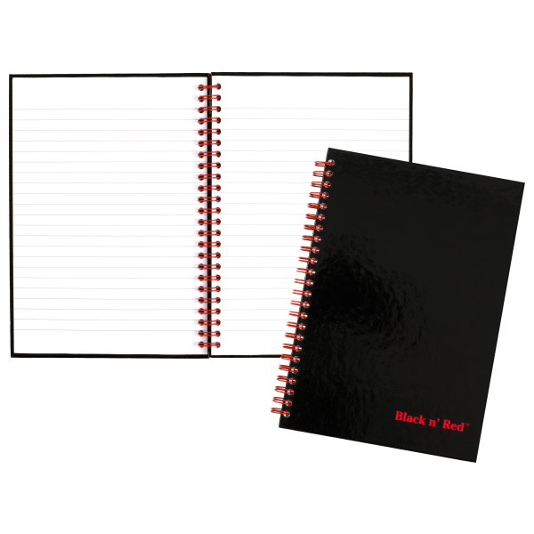 Cambridge Limited Notebook, Single Pack Black Spiral, Legal Ruled