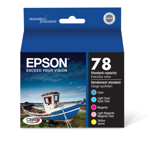 Epson&reg; 78, (T078920) Claria&reg; Hi-Definition Color Ink Cartridges, Pack Of 5 EPST078920S