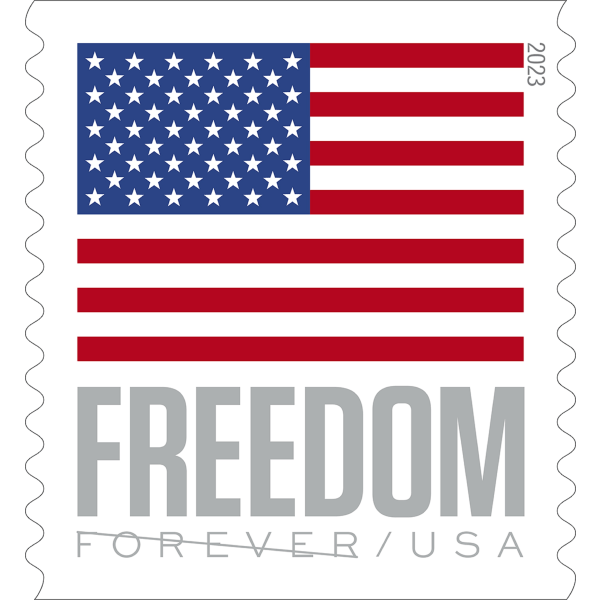 5521 - 2020 First-Class Forever Stamps - Thank You: Slate Blue Background -  Mystic Stamp Company
