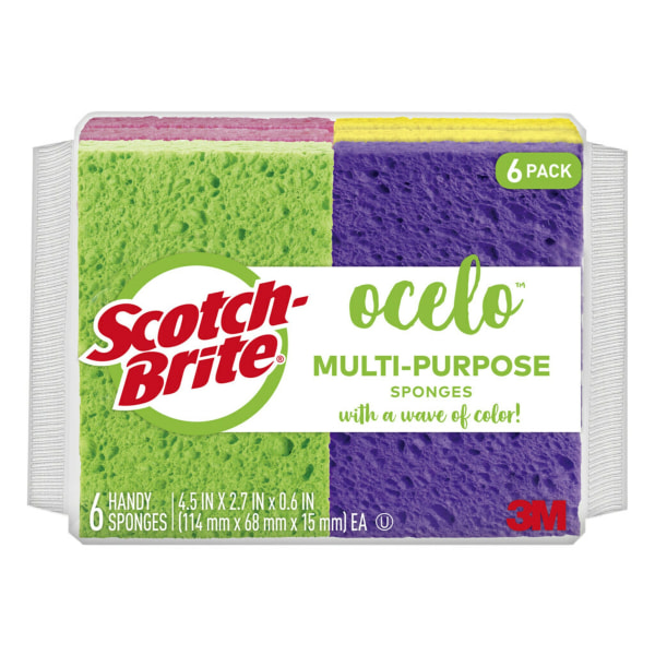 Scotch-Brite Wipes, Reusable, 3M, 6 Pack 6 ea, Cleaning Wipes