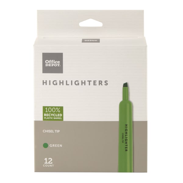 Sharpie Permanent Fine Point Markers Green Pack Of 12 - Office Depot