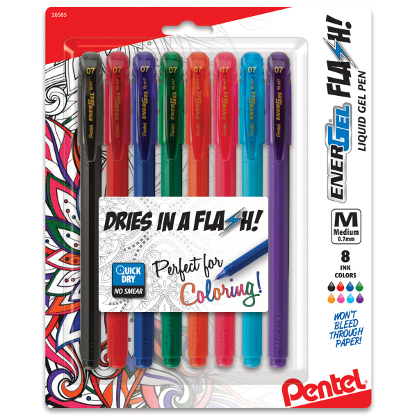 EnerGel RTX Liquid Gel Pen - Extra-Fine (0.3mm) Assorted 3-pack