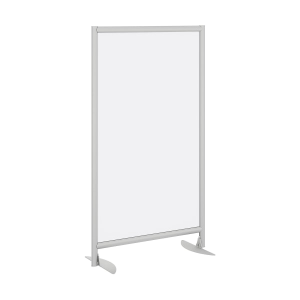 Bush Business Furniture Freestanding Frosted Acrylic Screen With Stationary Base 544664