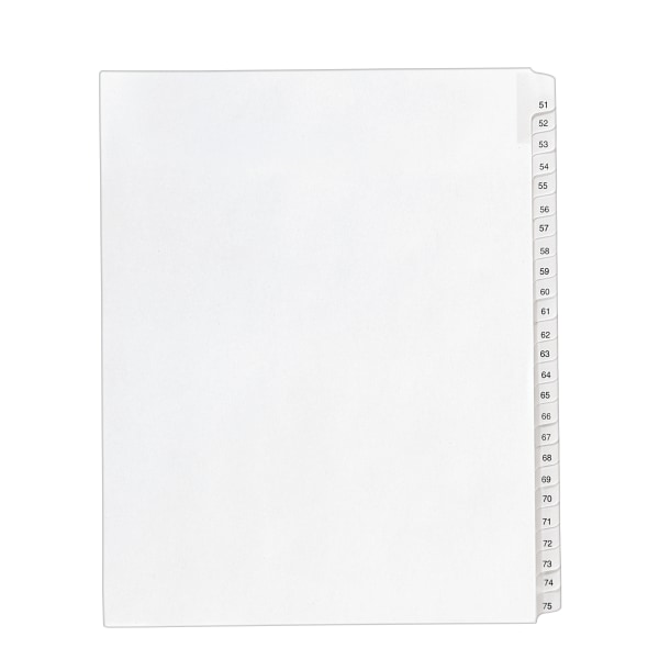 A-Z Side Letter Tabs - Collated Avery Legal Index Dividers