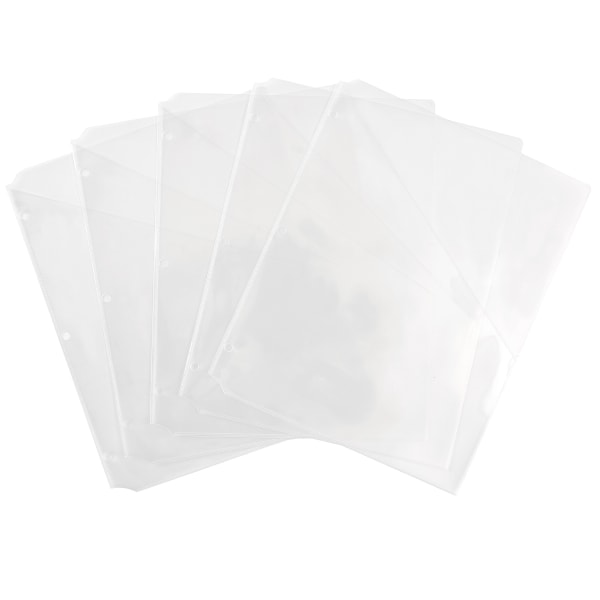 Binder Bag - Clear Plastic With Standard 3 Hole Punch And Zipper