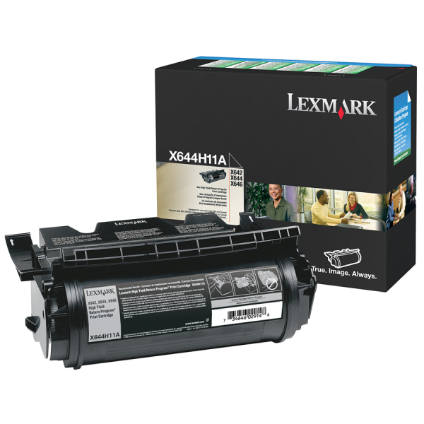 Lexmark&trade; X644H11A Return Program Black Toner Cartridge LEXX644H11A