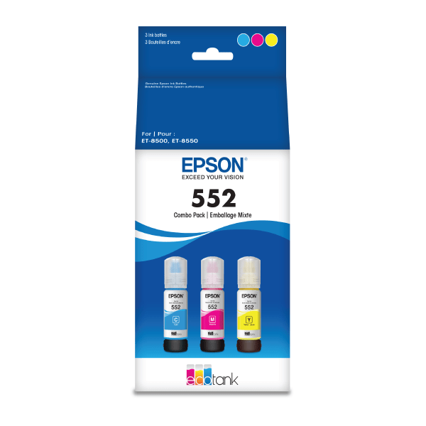 Epson 552 - 70 ml - High Capacity - dye-based photo black - original - ink  refill - for EcoTank ET-8500, ET-8550