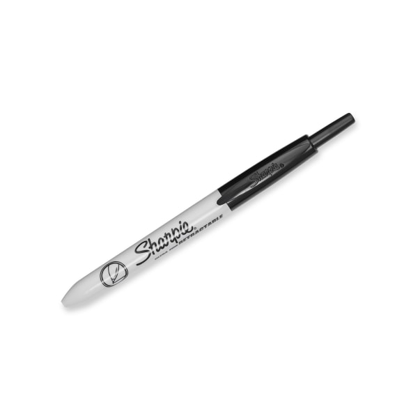 Sharpie Retractable Permanent Markers Fine Point Black Box Of 12