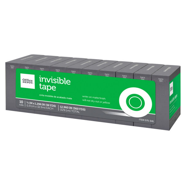Office Depot® Brand Invisible Tape Refills, 3/4