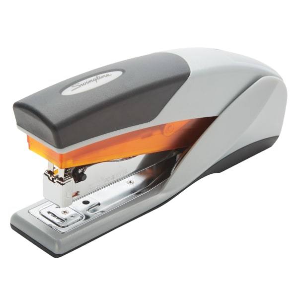 Swingline Optima 40 Desk Stapler, Silver/Black/Orange