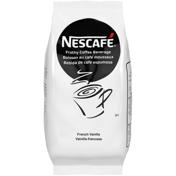 Nescafe® Cappuccino Mix, French Vanilla, 2 Lb Per Bag, Carton Of 6 - Zerbee