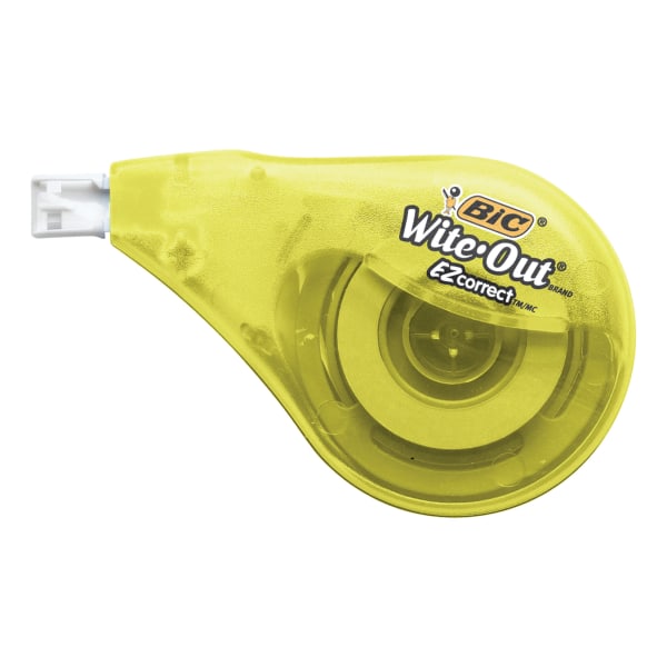 BIC Wite Out Mini Correction Tape, White, Pack Of 12 Dispensers - Zerbee