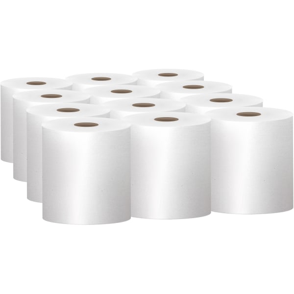 Commercial Hard Roll Towels, 800 Feet per Roll, 6 Rolls
