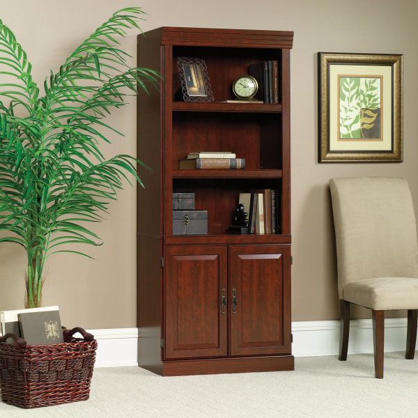Sauder® Heritage Hill 71 1/4"H 3Shelf Traditional Bookcase, Cherry