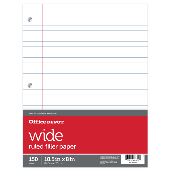 3-Hole Punched White Copy Paper, 8 1/2in. x 11in., 20 Lb., Reams