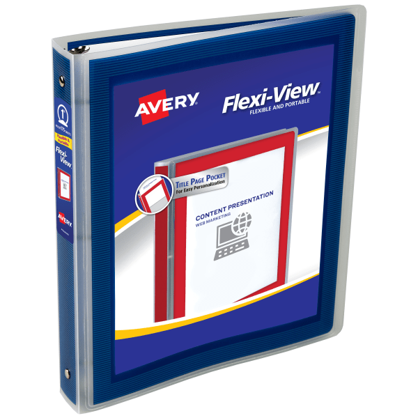 Avery Binder Pockets, 3-Hole Punched, 9 1/4 x 11, Clear, 5/Pack 