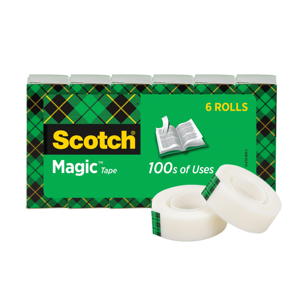 Scotch Magic Tape 34-8724-6004-2 With Dispenser (3/4 in X 36 yards)