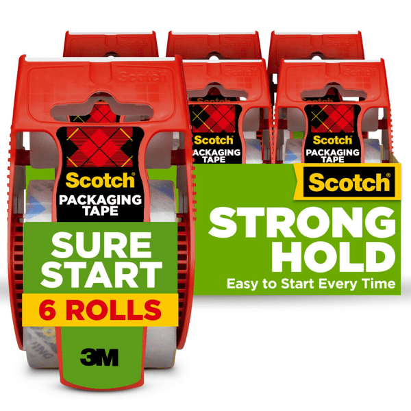 Scotch Sure Start Easy Unwind Packaging Tape MMM1456