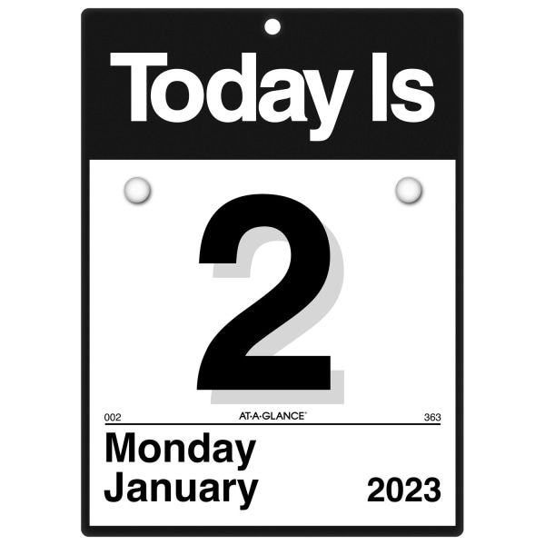 AT-A-GLANCE &ldquo;Today Is&rdquo; 2023 RY Daily Wall Calendar 6065248