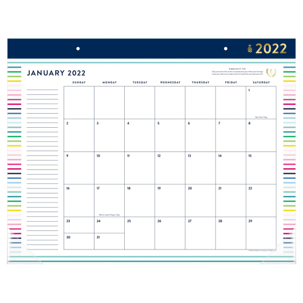 AT-A-GLANCE&reg; Simplified by Emily Ley Monthly Desk Calendar 6120608