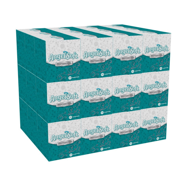 Angel Soft Professional Series&reg; by GP PRO 2-Ply Facial Tissue, 96 Sheets Per Box, Case Of 36 Boxes GPC46580