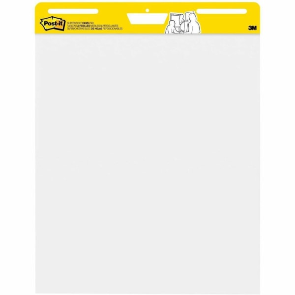 Post-it Easel Pads Super Sticky Self-Stick Wall Poster Pad 20 x 23 White  2-PK