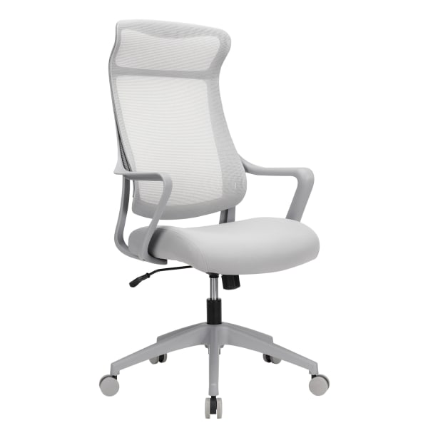 Realspace Adley MeshFabric Low Back Task Chair GrayWhite BIFMA Compliant -  Office Depot