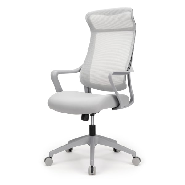 Realspace Adley MeshFabric Low Back Task Chair GrayWhite BIFMA Compliant -  Office Depot