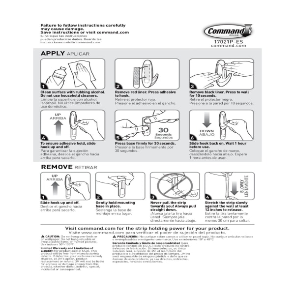  Command Mini Refill Adhesive Strips, Damage Free Hanging Wall  Adhesive Strips for mini indoor wall hooks, No Tools Removable Adhesive  Strips for Living Spaces, 12 White Command Strips : Industrial 