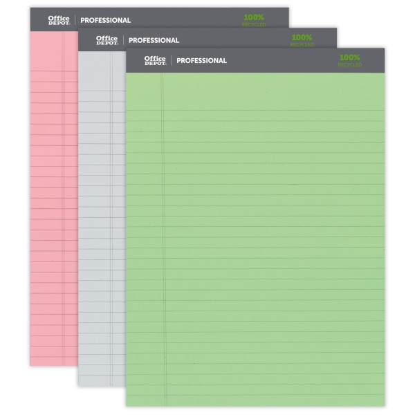Office Depot® Brand Professional Legal Pad, 8 1/2" x 11 3/4", Legal